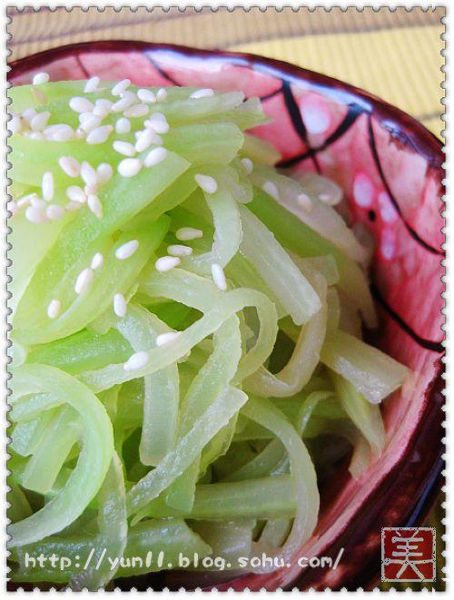 麻油莴笋丝的做法（凉菜）
